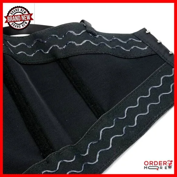 Metal Studs Bustier Crop Top Corset Rock Style Push Up Padded Underwire - Picture 7 of 7